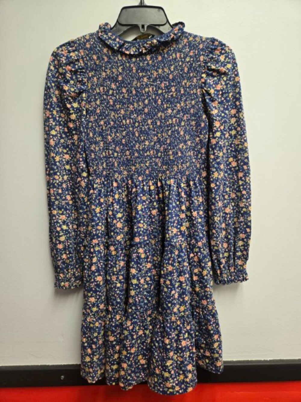 Polo Ralph Lauren Girls Floral Smocked Cotton Jersey Dress Size L 12-14 Boho - Picture 3 of 7